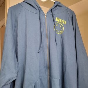 NIRVANA Blue Jacket with Yellow Emblem